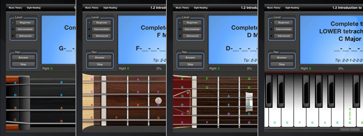 Instruments Available with Music Theory and Practice by Musicopoulos